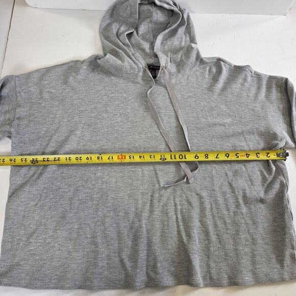 Eileen Fisher Gray Thermal Hooded Top Plus Size 2x - Picture 3 of 5